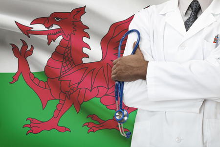Concept of national healthcare system - Walesの写真素材
