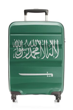 Suitcase painted into national flag series - Saudi Arabiaの写真素材