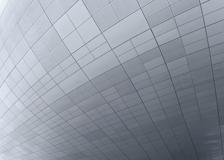 SEOUL, SOUTH KOREA - AUGUST 14, 2016: Part of a ceiling at Dongdaemun Design Plaza roof in Seoul, designed by Zaha Hadid. Photo taken on August 14, 2016 in Seoul, South Koreaのeditorial素材