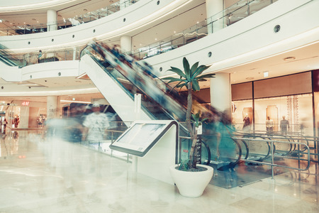 SEOUL, SOUTH KOREA - AUGUST 17, 2015: people moving here and there while doing shoping in "Times Square Mall"- Seoul, South Koreaのeditorial素材