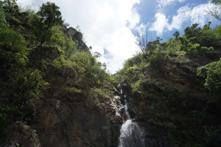 Waterfall in the jungle, Chiang Rai Province, Thailand.の写真素材
