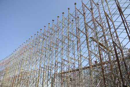 Scaffolding erection to give temporary support for beams and slab formwork. Only licence installer...
