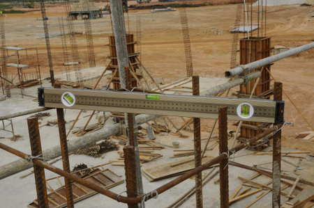 Spirit level is tool used to balance level in construction site