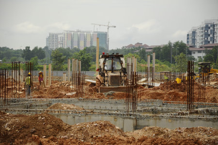 Construction site in progress