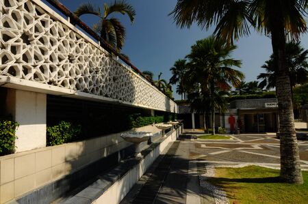 National Mosque of Malaysia a.k.a. Masjid Negara on February 15, 2014 at Kuala Lumpur, Malaysia. It was built in 1965 and has a capacity of 15,000 people\'s.のeditorial素材