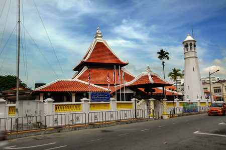 Masjid Kampung Hulu in Malacca, Malaysiaのeditorial素材