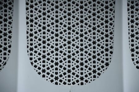 Wall detail at Perak State Mosque located in Ipoh Perak on 13.12.2014. It is landmark of Ipoh Town. This mosque uniqueness lies in its design as there are 125 domes on its roof.のeditorial素材