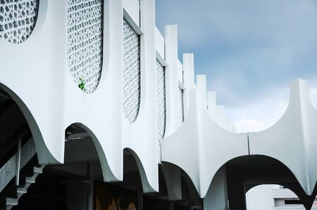 Perak State Mosque located in Ipoh Perak on 13.12.2014. It is landmark of Ipoh Town. This mosque uniqueness lies in its design as there are 125 domes on its roof.のeditorial素材