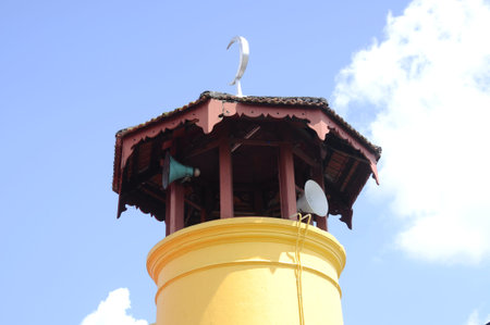 Minaret of Batak Rabit Old Mosque in Teluk Intan Perak on December 11, 2014.
