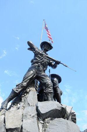 Tugu Negara a.k.a National Monument is a monument to commemorate for those who died during World War II and the Malayan Emergency. The monument complex was constructed in 1966 and complete on 1966 in an area 48,562 square metre.のeditorial素材