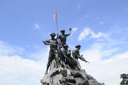 Tugu Negara a.k.a National Monument is a monument to commemorate for those who died during World War II and the Malayan Emergency. The monument complex was constructed in 1966 and complete on 1966 in an area 48,562 square metre.のeditorial素材
