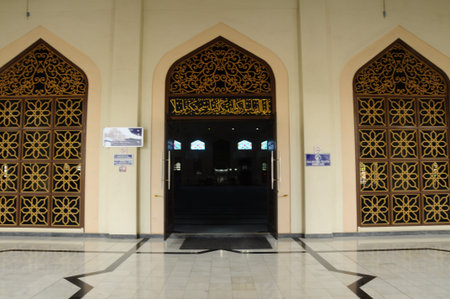 Main entrance of Al-Azim Mosque in Malacca. It was Malacca\\\\