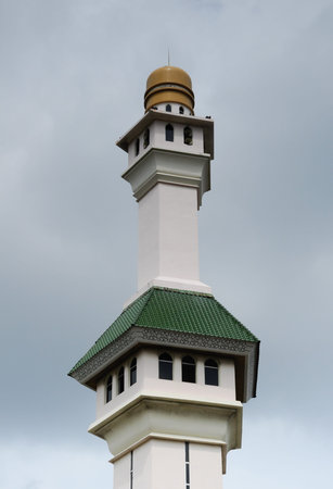 Minaret of Al-Azim Mosque in Malacca. It was Malacca\\\\の写真素材