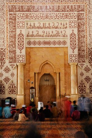 Putra Mosque located at Putrajaya Malaysia. It was the first mosque built in Putrajaya.のeditorial素材