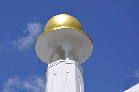 Minaret of of Masjid Diraja Tuanku Munawir.の写真素材