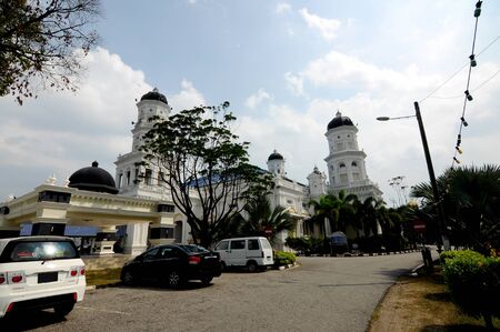 Sultan Abu Bakar State Mosque in Johor Bharu Malaysiaの写真素材