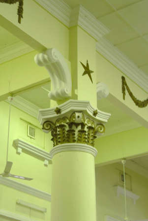 Architectural detail at the Muhammadi Mosque The Kelantan State Mosque in Kelantanのeditorial素材