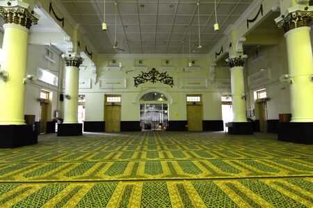 Interior of The Muhammadi Mosque The Kelantan State Mosque in Kelantan Malaysiaのeditorial素材