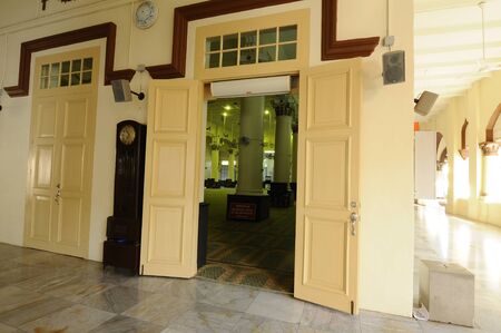 Interior of The Muhammadi Mosque The Kelantan State Mosque in Kelantan Malaysiaのeditorial素材