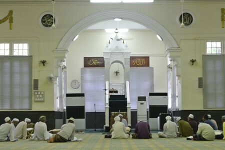 Interior of The Muhammadi Mosque The Kelantan State Mosque in Kelantan Malaysiaのeditorial素材