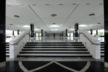 Interior of Puncak Alam Mosque in Selangor, Malaysiaのeditorial素材