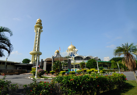 PENANG, MALAYSIA -APRIL 16, 2014: Penang State Mosque or Penang Mosque is a state mosque located in George Town, Penang, Malaysia.のeditorial素材
