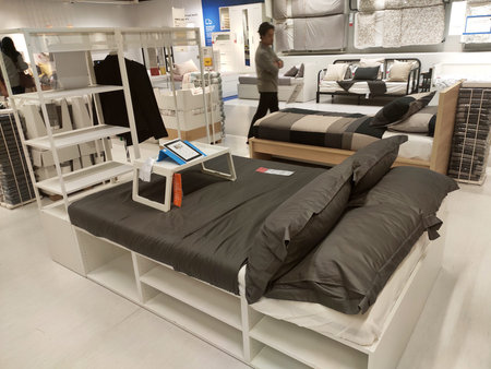 KUALA LUMPUR, MALAYSIA -MARCH 19, 2020: IKEA furniture showroom. The showroom is located in the IKEA...