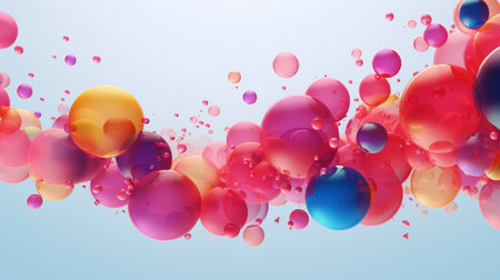 Colorful abstract background with balls. Vector illustration. Eps 10.の素材
