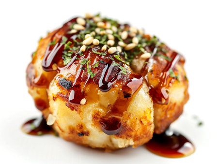 Roasted Potatoes with Sesame Seeds and Balsamic Sauceの素材