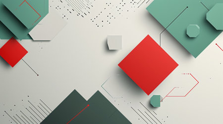 Abstract background with geometric shapes. 3d rendering, 3d illustration.の素材