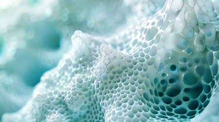 Close up of white abstract background. 3d rendering, 3d illustration.の素材