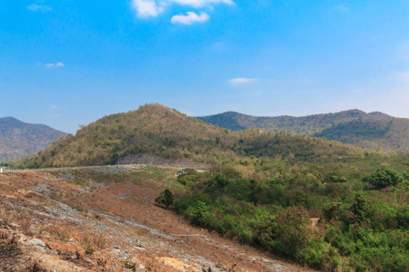 Road to the jungle and conservation in Thailand.