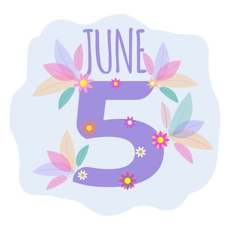 World Environment Day. June 5th. Pollution of the planet, global warming, greenhouse gas emissions.のイラスト素材