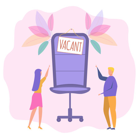 Open vacancy, hiring employees. Career for office, company employeesのイラスト素材