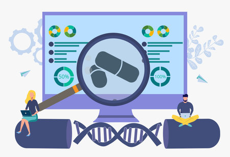 Private dentistry, dental service, concept of a private dental clinic. Healthy teeth. Colorful vector illustrationのイラスト素材