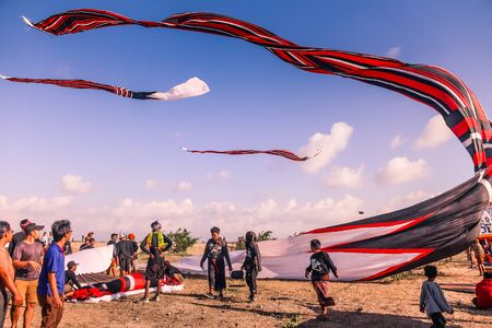 Layang-Layang Kite Festival held every year in area of Sanur.のeditorial素材
