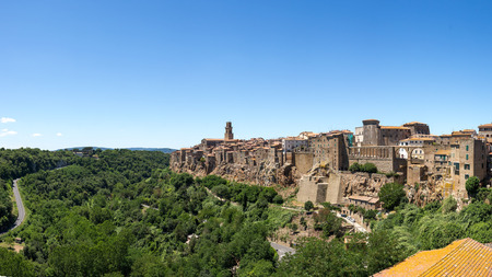 Pitigliano Tuscany Italyの写真素材