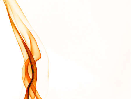Abstract smoke curves on white background  with empty space from designers point of view.の写真素材