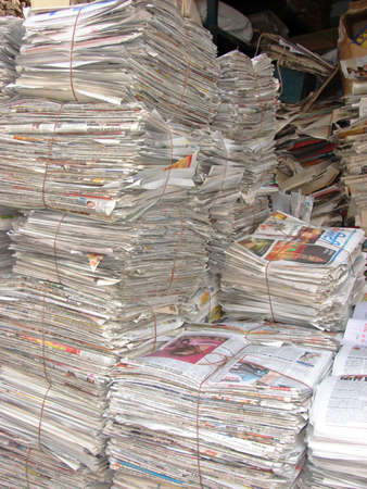 Abstract image of Indian old newspaper.のeditorial素材