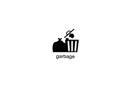 garbage sign, symbolの写真素材