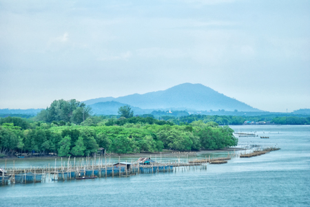 row boat float on the seaの写真素材