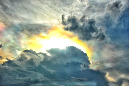 storm colorful sky backgroundの写真素材