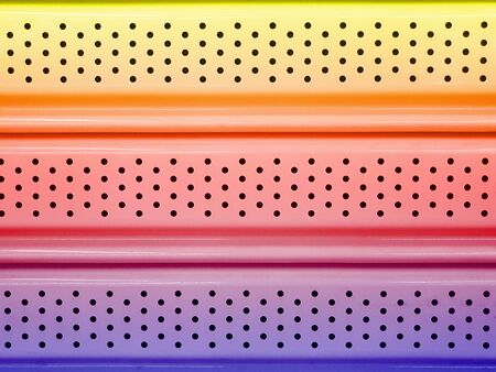 Steel door closeup in colorfulの写真素材