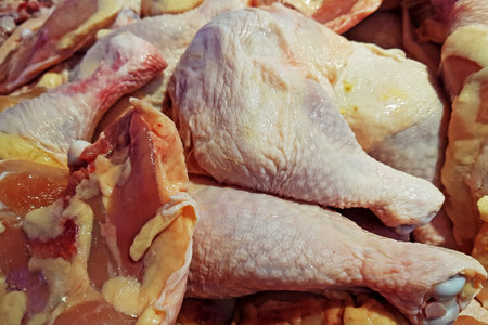 raw Chicken meat texture in market