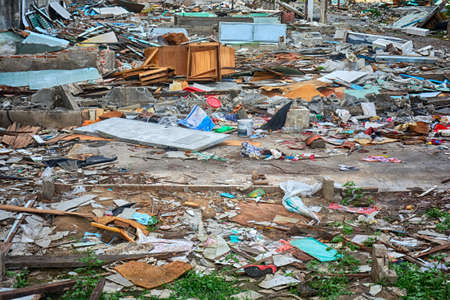 Destroy building, Earthquake effect, collapse building, crumble buildingのeditorial素材