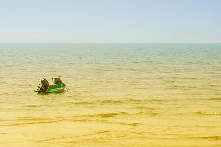 personal watercraft on seaの写真素材