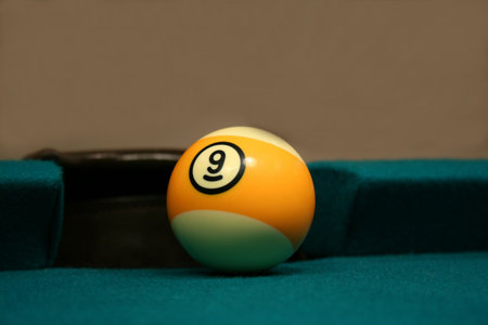 An image of a Nine Ball by side pocket