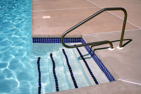 an image of a Swimming pool stairs