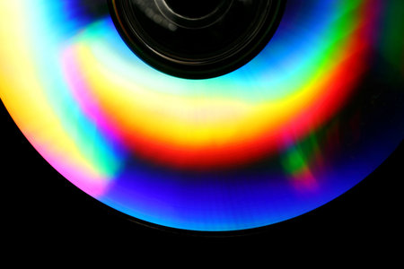 A colorful CD Rainbow Background