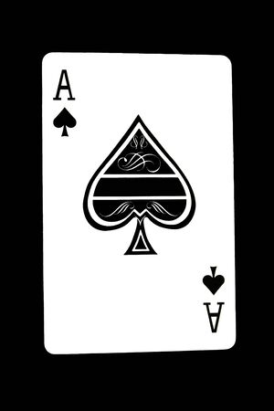 Isolated ace poker cardのeditorial素材